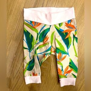 Birds of Paradise Hawaii Pants & matching beanie 0-3 m